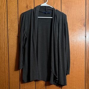 Apt. 9 Women's Charcoal Open Front Cardigan